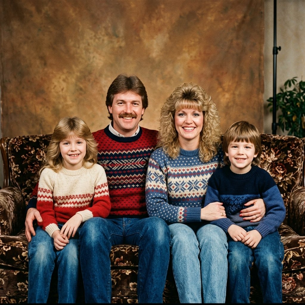 80s Family Portrait