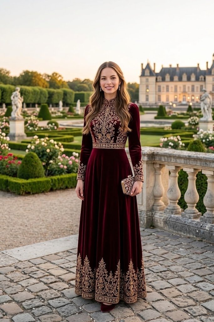 Chloe Chateau Royal Velvet Gown