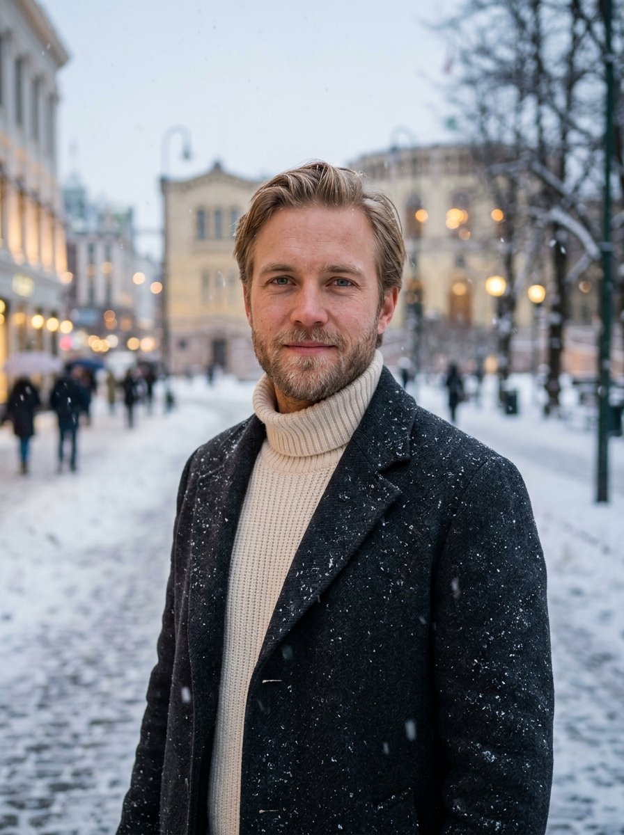 Oslo Wool Overcoat (Men)